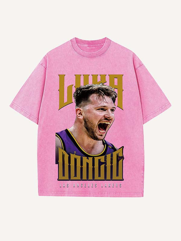 Luka Dončić Print Round Neck T-shirt
