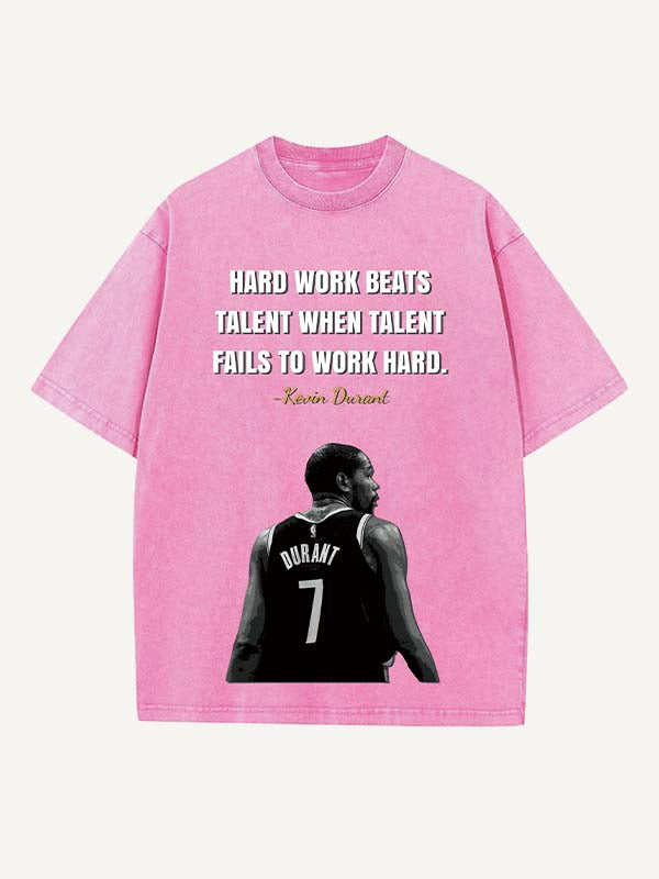 Kevin Durant Print Round Neck T-shirt
