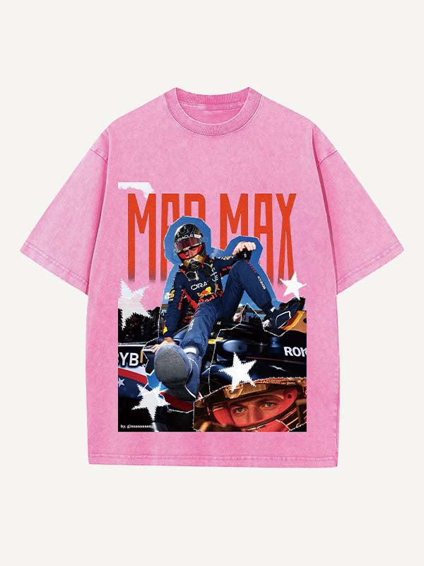 Max Verstappen Print Round Neck T-shirt