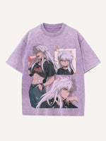 Inuyasha Print Round Neck T-shirt