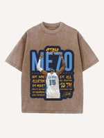 Carmelo Anthony Print Round Neck T-shirt