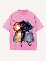 Ousmane Dembélé Print Round Neck T-shirt