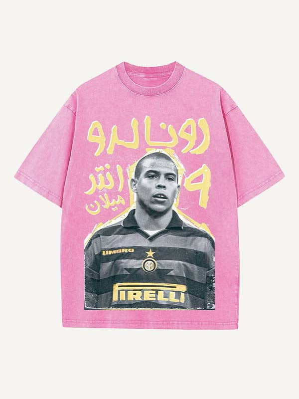 Ronaldo Print Round Neck T-shirt