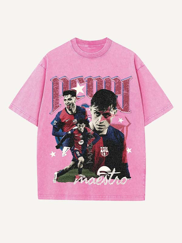 Pedri Print Round Neck T-shirt