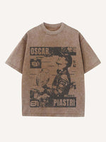 Oscar Piastri Print Round Neck T-shirt