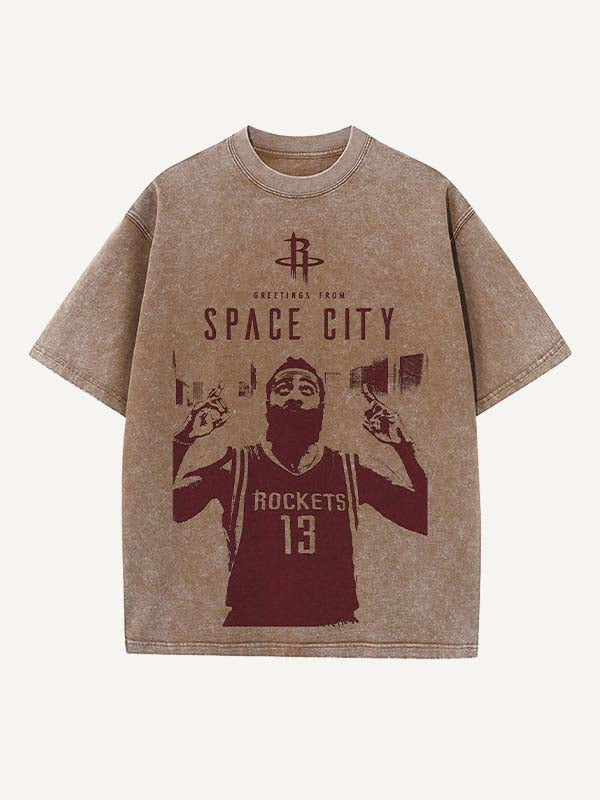 James Harden Print Round Neck T-shirt