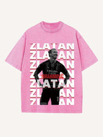 Zlatan Ibrahimović Print Round Neck T-shirt