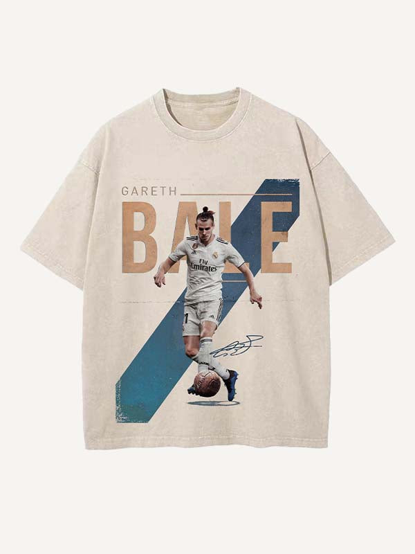 Gareth Bale Print Round Neck T-shirt