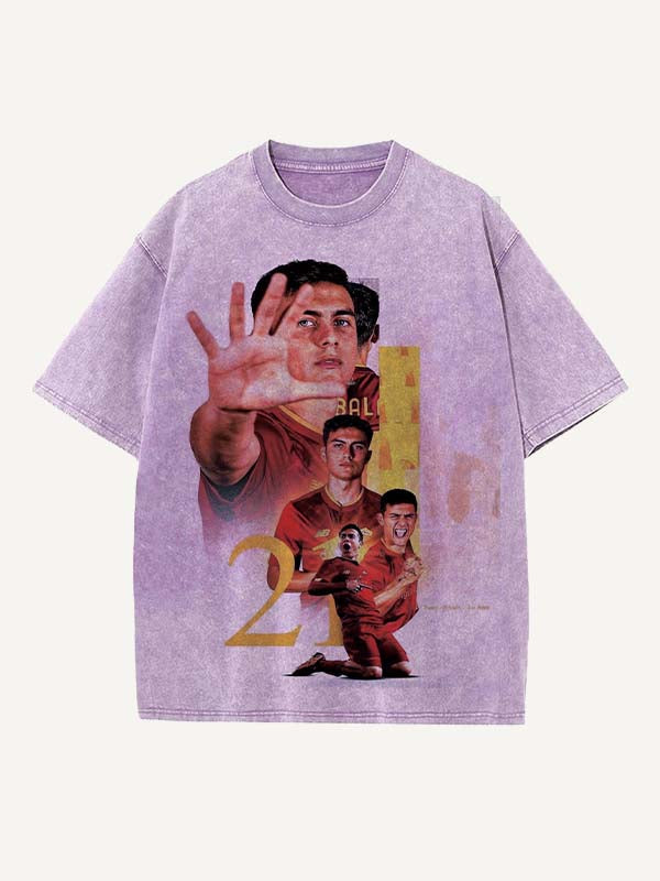 Paulo Dybala Print Round Neck T-shirt
