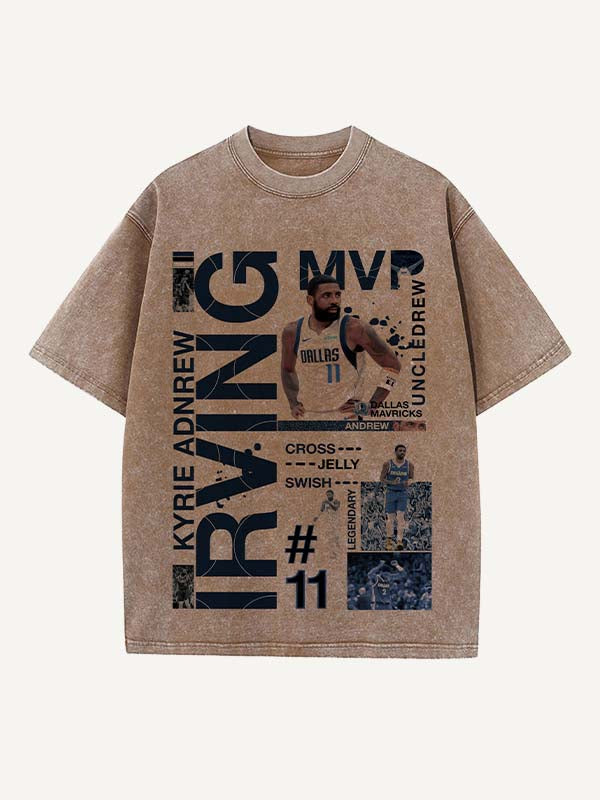 Kyrie Irving Print Round Neck T-shirt