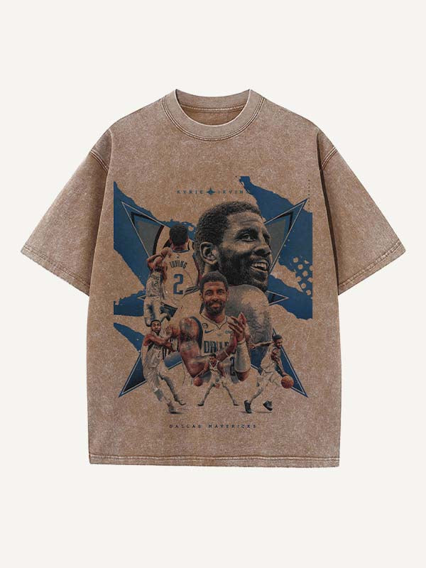 Kyrie Irving Print Round Neck T-shirt