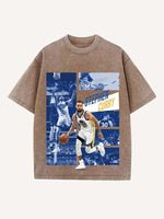 Stephen Curry Print Round Neck T-shirt