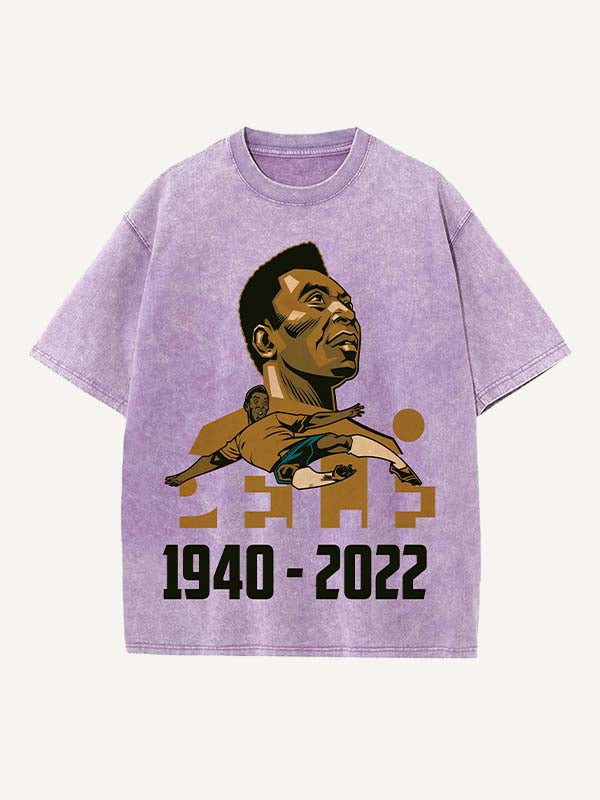 Pelé Print Round Neck T-shirt