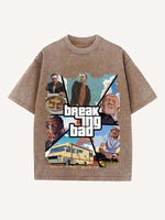 Breaking Bad Print Round Neck T-shirt