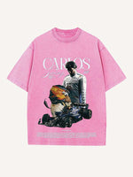 Carlos Sainz Print Round Neck T-shirt