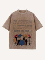 Friends Print Round Neck T-shirt