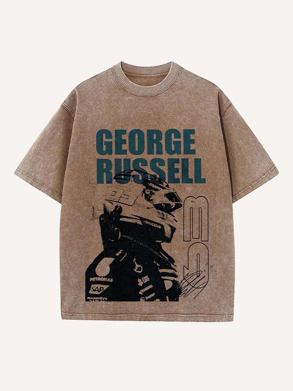 George Russell Print Round Neck T-shirt