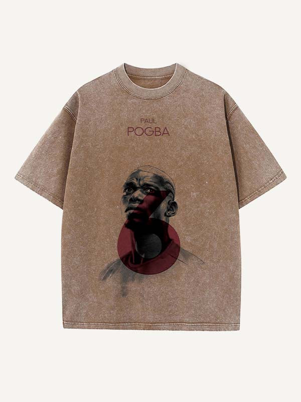 Paul Pogba Print Round Neck T-shirt