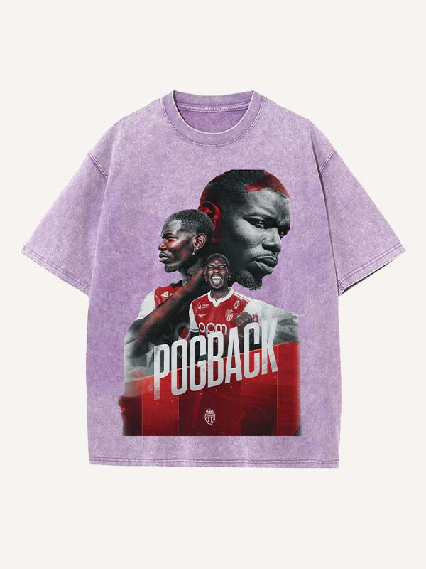 Paul Pogba Print Round Neck T-shirt