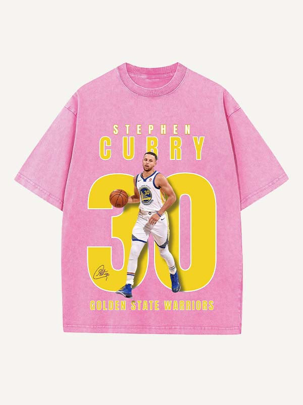 Stephen Curry Print Round Neck T-shirt