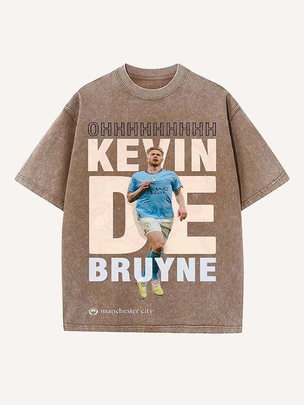 Kevin De Bruyne Print Round Neck T-shirt