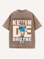Kevin De Bruyne Print Round Neck T-shirt