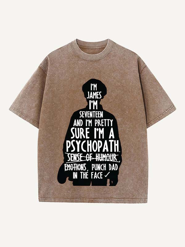 The End of the Fxxxing World Print Round Neck T-shirt