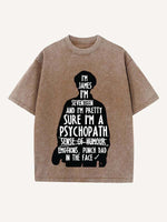 The End of the Fxxxing World Print Round Neck T-shirt