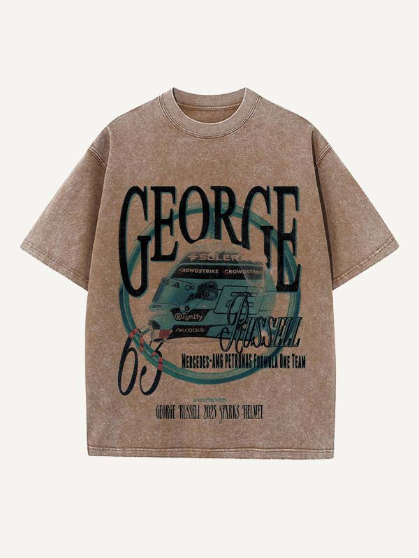 George Russell Print Round Neck T-shirt