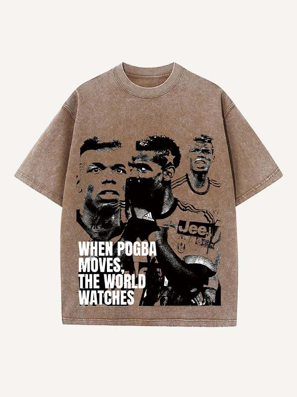 Paul Pogba Print Round Neck T-shirt