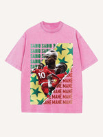Sadio Mané Print Round Neck T-shirt