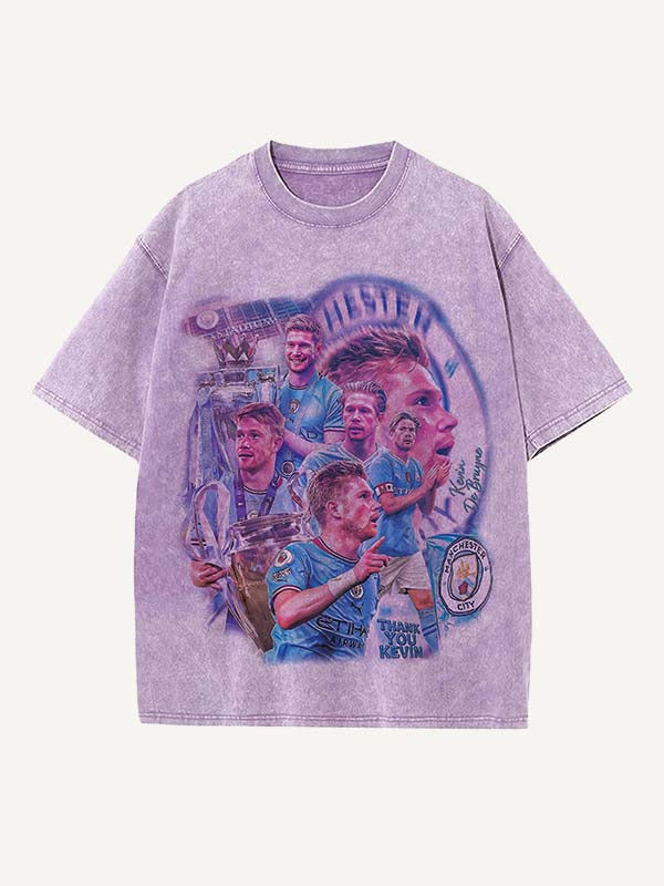 Kevin De Bruyne Print Round Neck T-shirt