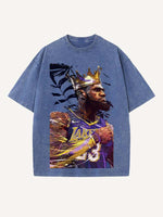 LeBron James Print Round Neck T-shirt