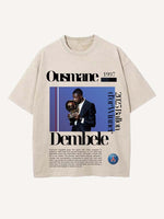 Ousmane Dembélé Print Round Neck T-shirt
