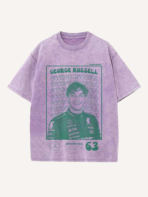 George Russell Print Round Neck T-shirt
