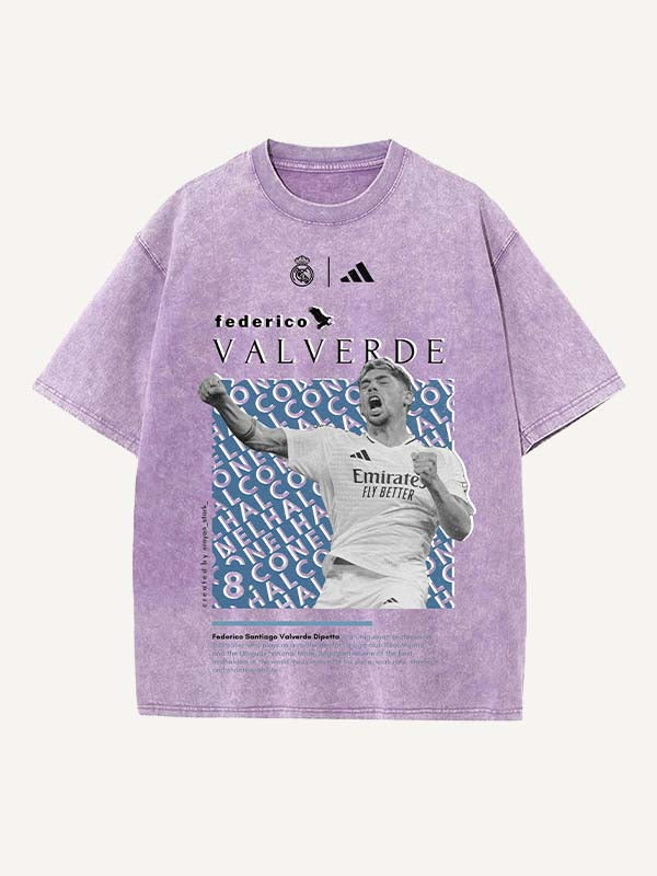 Federico Valverde Print Round Neck T-shirt