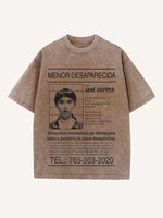 Stranger Things Print Round Neck T-shirt