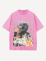 Lando Norris Print Round Neck T-shirt