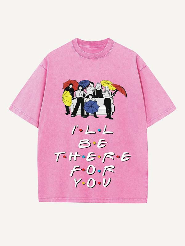 Friends Print Round Neck T-shirt