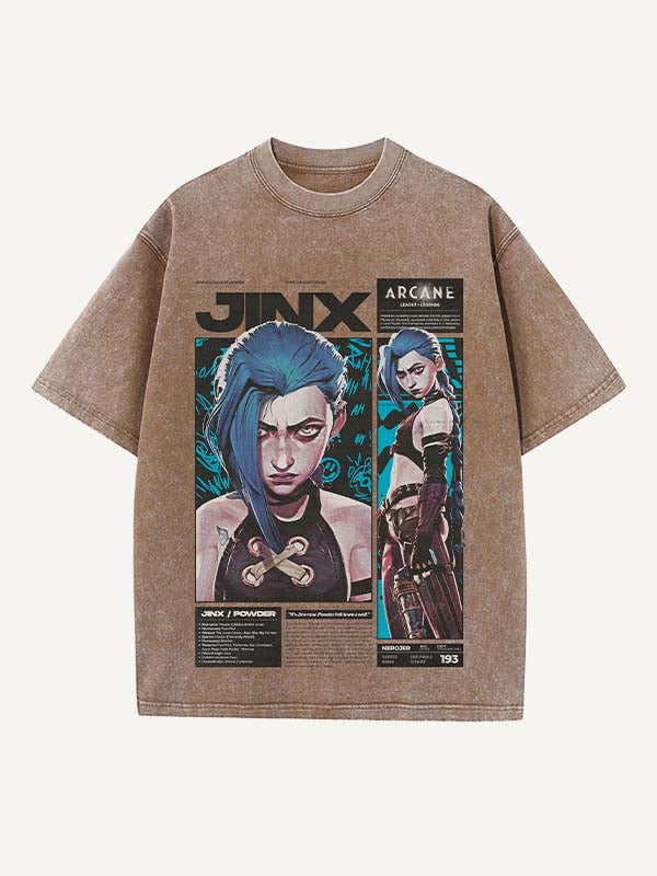 Arcane Print Round Neck T-shirt
