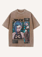 Arcane Print Round Neck T-shirt