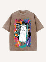 Victor Wembanyama Print Round Neck T-shirt