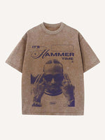 Lewis Hamilton Print Round Neck T-shirt