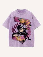 Soul Eater Print Round Neck T-shirt