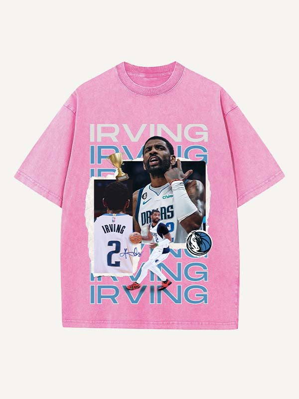 Kyrie Irving Print Round Neck T-shirt