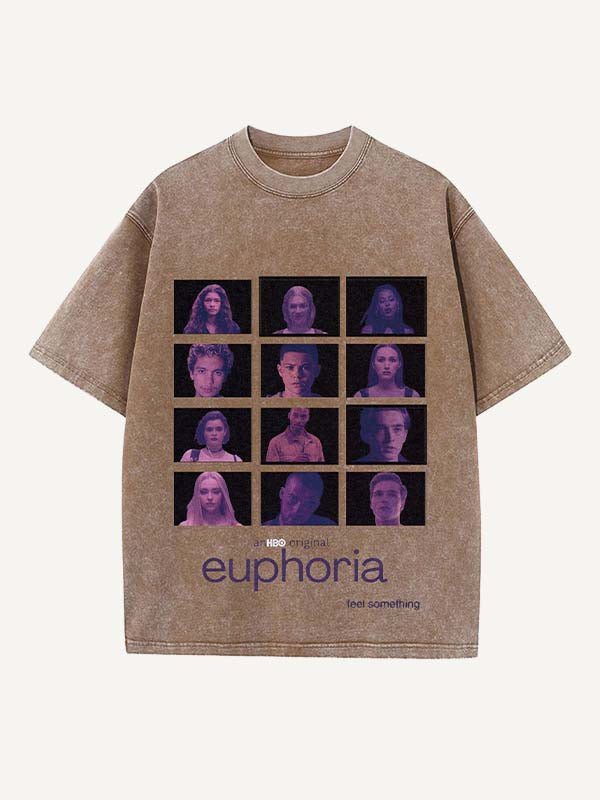 Euphoria Print Round Neck T-shirt