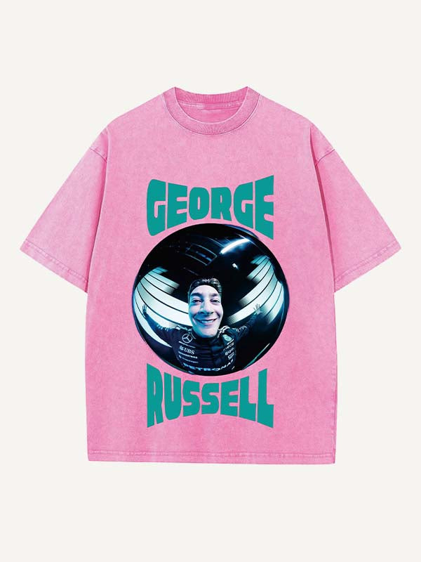 George Russell Print Round Neck T-shirt