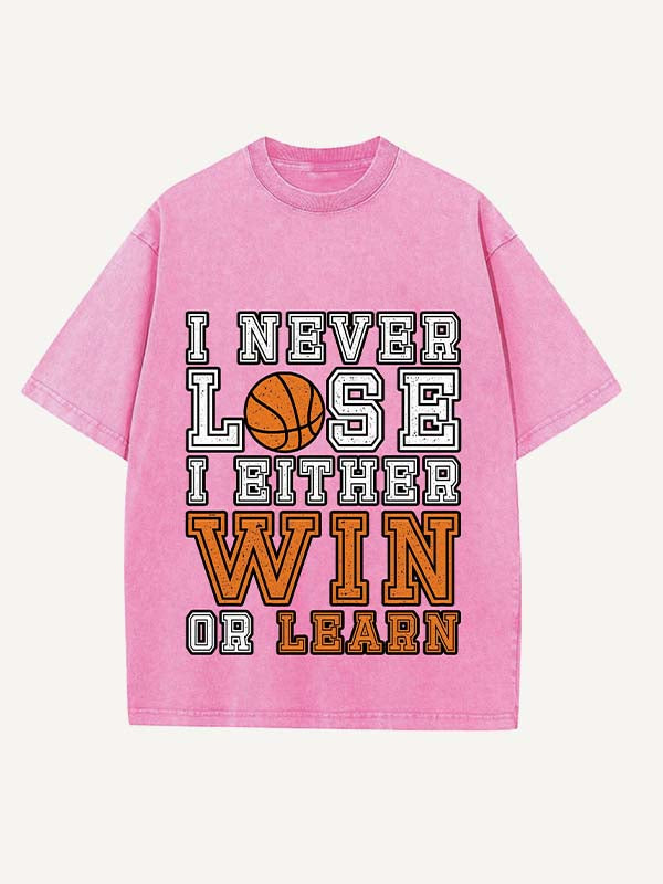 Basketball Aesthetic Print Round Neck T-shirt