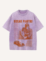 Oscar Piastri Print Round Neck T-shirt