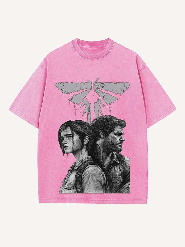 The Last of Us Print Round Neck T-shirt